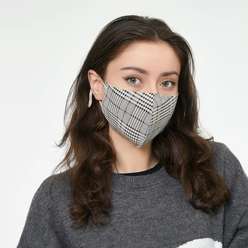 Unisex Umývateľný PM 2.5 Bavlna Úst Masky Žien Úst Čiapky S Filtrom Masku na Tvár Textílie Prachu Kamufláž Zimné Úst Maska
