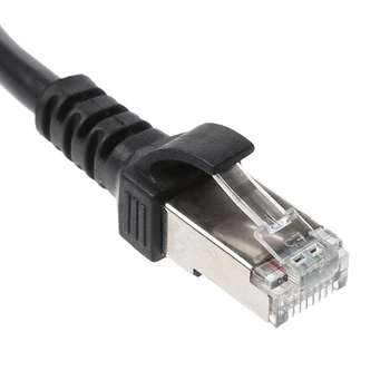 LAN Siete Ethernet RJ45 1 Mužov a 3 Ženy Konektor Splitter Kábel Adaptéra