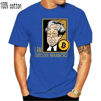 Bitcoin som Satoshi Nakamoto T-shirt Pre Mužov Plus Veľkosť Vlastné Skupiny Top