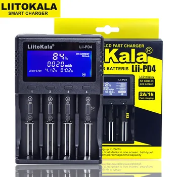 Nové LiitoKala Lii-500 PD4 PL4 402 202 S1 S2 Nabíjačka pre 18650 26650 21700 AA AAA 3,7 V/3.2 V/1.2 V lítium-NiMH batérie