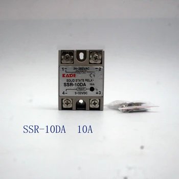 SSR -10DA/25DA/ 40DA/50DA DC ovládanie AC SSR bieleho plášťa jednofázové polovodičové relé bez plastového krytu