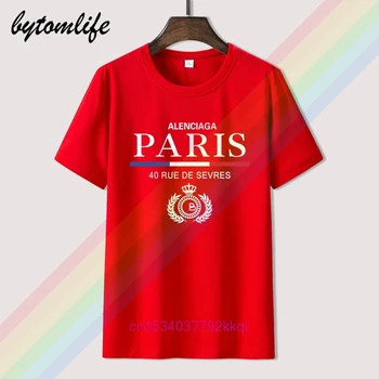Nové Paríž Vysokej kvality Značky Retro Bežné T Shirt pánske Letné Čierne Bavlna Krátke Rukávy O-Neck Tee Košele, Topy Tee Unisex