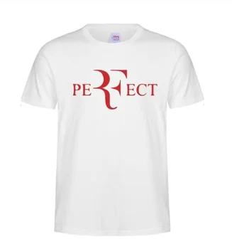 2020 Nové T-Shirt RF roger federer logo Bavlnené tričko Krátky Rukáv Vysoké Množstvo T-shirts