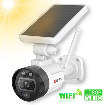 Hfwvision solárne fotoaparát, wifi cctv kamera so solárnou batériou napájaný bezpečnostné kamery security beveiligings fotoaparát buite wifi