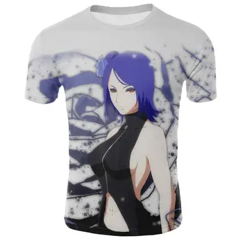 2020 Lete 3D Tlač Anime Naruto Tlač Krátky Rukáv Fashion Hot Predaj pánske T-Shirt Bežné Priedušná T-Shirt