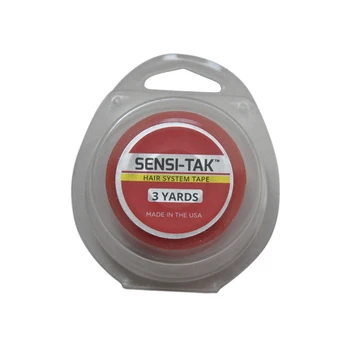 2.5 cm*3yards Červená SENSI-TAK Obojstranný Lepidlá Pásky Na Pásku predlžovanie Vlasov/Toupee/Čipky Parochne/Pásku Predĺženie Vlasov Systém Pásky
