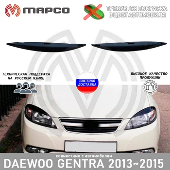 Riasiniek na svetlomety Daewoo Gentra 2013 ~ obloženia na predné svetlomety auto styling dekorácia decor príslušenstvo