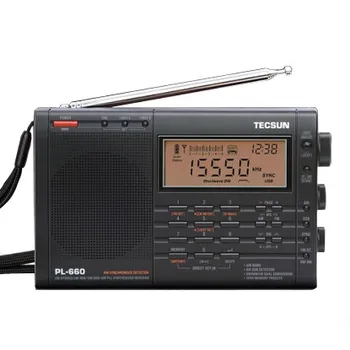 TECSUN PL-660 Rádio PLL SSB VHF AIR Band Rádio Prijímač FM/MW/SW/LW Radio Multiband Dvojitá Konverzia TECSUN PL660