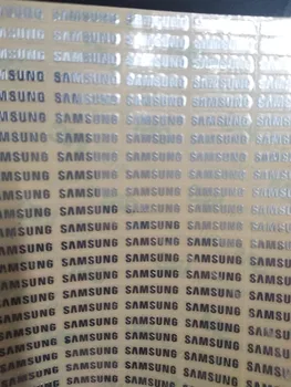 Doprava zadarmo Veľkosti 19*3 mm 10pcs / Veľa Strieborné Kovové Vložiť Logo Samsung Galaxy S3 s4 s5 Štítok Nálepky