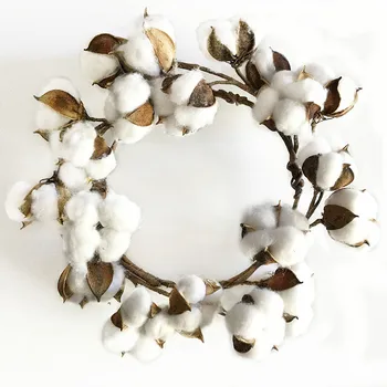Vianočný veniec kvet odkaz deň dekorácie dverí ozdoby visí ozdoby bavlna sušené kvety simulácia kvet v kvete