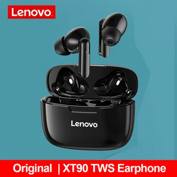 Originálne Lenovo XT90 TWS Bezdrôtové Slúchadlá HD Hovory Bluetooth 5.0 IP54 Nepremokavé ACC Audio Dekódovanie Typu C Pre Android alebo IOS