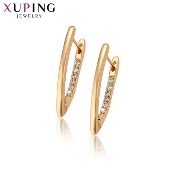 Xuping Šperky Hot Predaj dezén Huggies Náušnice pre Ženy v Zlatej alebo Striebornej Farbe Á A0059003