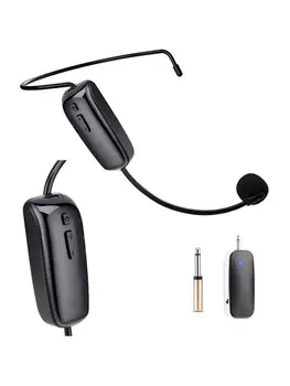 Bezdrôtové Hlavu Headset Mikrofón Ručné Prenosné Voice Changer Zosilňovač Pre Reč 3,5 mm Konektor Prijímača