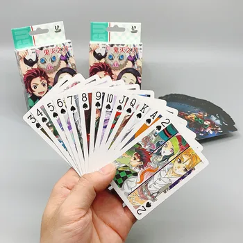 Anime Cosplay Poker Démon Vrah Čepeľ Hracie Karty Kumamon Tanjirou Nidou Solitaire Animácie Periférne Dosková Hra Veľkoobchod