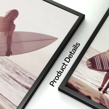 Dievča Surfovať More, Kokosové Mapu Citát Na Šírku Steny Umelecké Plátno Na Maľovanie Nordic Plagáty A Potlačou Obrazov Na Stenu Pre Obývacia Izba Dekor