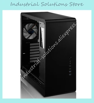 Nový Počítač Prípade UMX4 Čierna, ATX Hliníkové Tvrdeného Skla, Bočné Priehľadná Verzia Veľké-Panel Jonsbo Podvozku