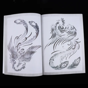 Čínsky Štýl, Mýtické Bytosti Tetovanie Knihy Časopis Body Art Tradičný Dizajn