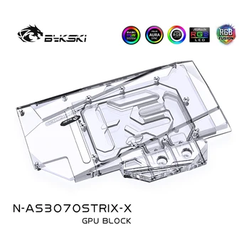 Bykski GPU Blok Vodného Chladenia Pre ASUS RTX3070 STRIX, Grafická Karta Kvapalina Chladiča Systém, RTX 3070, N-AS3070STRIX-X