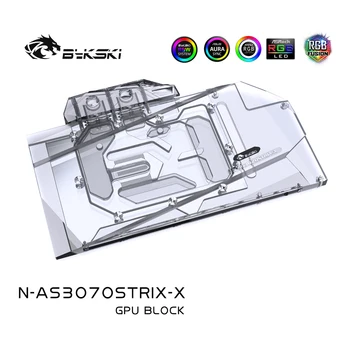Bykski GPU Blok Vodného Chladenia Pre ASUS RTX3070 STRIX, Grafická Karta Kvapalina Chladiča Systém, RTX 3070, N-AS3070STRIX-X