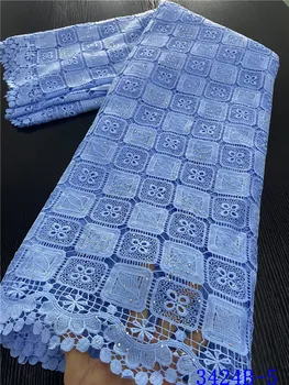 NIAI Afriky Čipky Textílie Guipure Kábel Čipky Pre Svadobné Rozpustné Nigérijský Pre Svadobné Party Šitie XY3424B-2