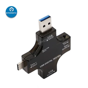 USB Typu C Digitálny Tester Napätia Prúd Multimeter Detektor pre Mobilný Telefón Oprava Napájania Banka Nabíjačku Indikátor