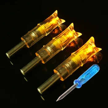 Linkboy Automaticky Osvetlené Luk String Aktivuje LED Osvetlené Nock ID7.6 mm OD8.8 mm Kuše Šípky Príslušenstvo Streľba Poľovníckych