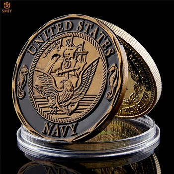 U.S. Navy Shellback Prekročení Line Zlaté Pamätné Výzvou Kovové Mince Zberateľské predmety