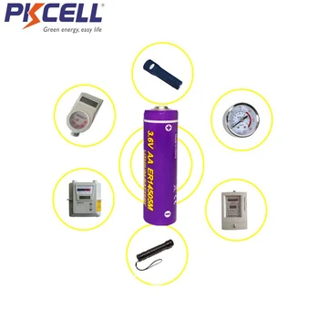 20PCS PKCELL AA ER14505M 3.6 V 1800MAH Lítiové batérie, Batérie Li-SOCl2 (Napájanie Typ) 14*50.5 Vysokej výbojový prúd