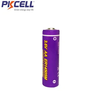 20PCS PKCELL AA ER14505M 3.6 V 1800MAH Lítiové batérie, Batérie Li-SOCl2 (Napájanie Typ) 14*50.5 Vysokej výbojový prúd