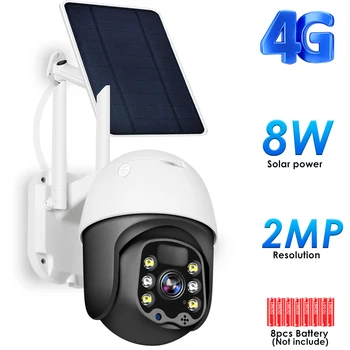 Wifi IP Kamera, Vonkajšie 4G Solárne Kamera 1080P Domov CCTV Kamera PTZ Batérie Dohľadu Nepremokavé Camer Monitor Fotoaparátu