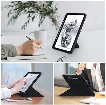 Puzdro pre Samsung Galaxy Tab S7 Plus 12.4 palcový Tablet,Stojan, Kryt pre Samsung Galaxy Tab S7 SM-T870/T875, s Ceruzkou Držiteľ