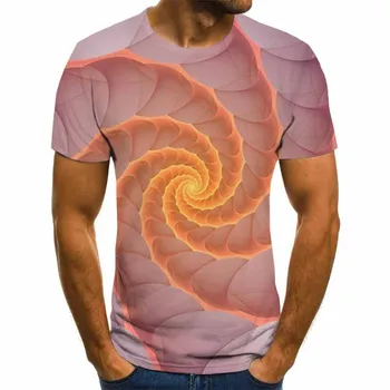 2020 cezhraničnej zahraničného obchodu hot predaj štýl geometrické 3D digitálna tlač módne krátky rukáv pánske T-shirt