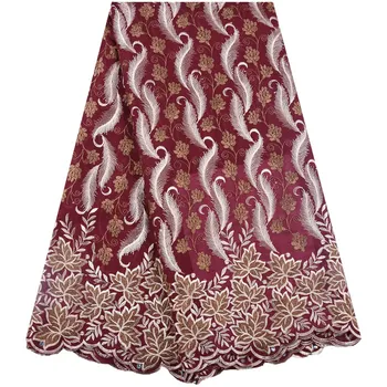 Najnovšie Švajčiarskej Bavlny Čipky Textílie, Horný Koniec Afriky Francúzsky Čistý Čipky Textílie S Kamennými Swiss Voile Bavlna Čipky Textílie Pre SewingF1584
