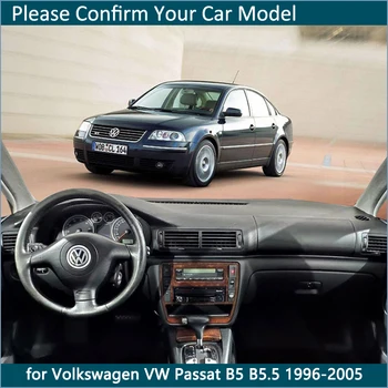 Pre Volkswagen VW Passat B5 B5.5 1996~2005 2002 2003 2004 Tabuľa Mat Pokrytie Pad Vnútorné slnečník Prístrojovej doske Auto Príslušenstvo
