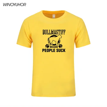 Bullmastiff Psa T-shirt Mužov 2020 Lete Bežné Krátke Rukáv Tričko Bavlna Milovník Zvierat Zábavné Vytlačené T Shirt Pánske Oblečenie
