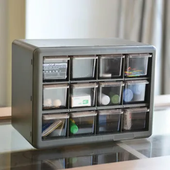 Multi-grid Úložný Box Zásuvky Organizácie Transparentné Šperky MINI Úložný Box Spálne, Obývacia Izba Šuplíku Skrinky Plastový kufrík