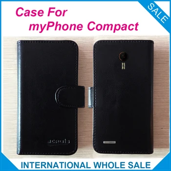 Nový Top Horúce! myPhone Kompaktný Prípade,6 Farieb Vysokej Kvality Kože Flip Exkluzívne Kryt Pre myPhone Kompaktný sledovacie číslo