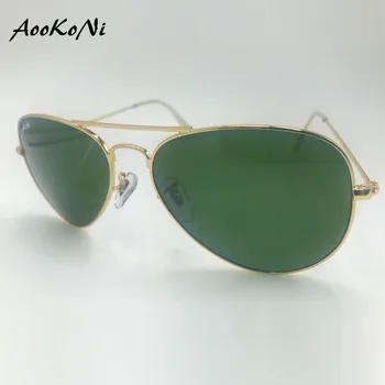 Najlepšie Vintage Kovu, UV 400 Ochrana Klasické slnečné Okuliare Značky Slnečné okuliare Povlaku Skla G15 Objektív Pre Dámy Slečna, Pán M