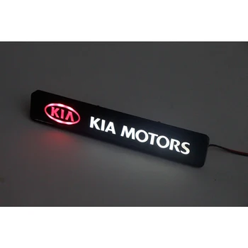 Auto nálepky, predná kapota mriežka logo LED dekoratívne svetlo na KIA Cerato Sportage R K2 K3 K5 RIO 3 4 sorento Auto príslušenstvo