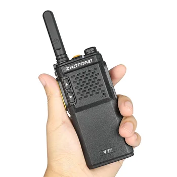 Zastone v77 mini walkie talkie uhf rádio ham obojsmerné rádiové Frivolná Vysielač 3W walkie talkie CB FM Vysielač Amatérske