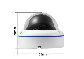 15pcs Infračervené Led diódy 4K 8mp,5mp,4MP,1080P nevýbušnom Biele Vnútorné Kovové Dome Pologuli Audio Dohľad AHD CCTV Kamery