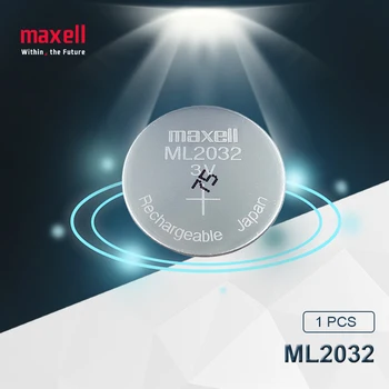 100pc Maxell Pôvodné ML2032 3V Nabíjateľné lítiové batérie tlačidlo bunky gombíkové batérie (ML2032)