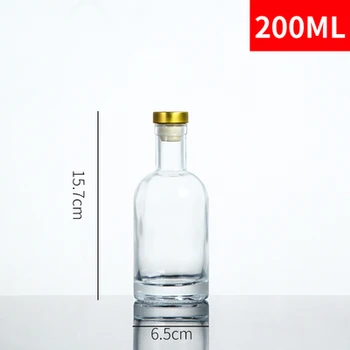 Prázdne vodka alkohol fliaš alkoholu fľaša vína hrniec jar tesnenie sklenené fľaše 50 ml/100 ml/200 ml