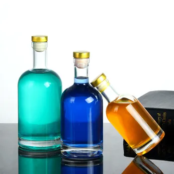 Prázdne vodka alkohol fliaš alkoholu fľaša vína hrniec jar tesnenie sklenené fľaše 50 ml/100 ml/200 ml