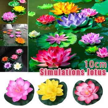 5 ks Simulácia lekna Pad Plávajúce Rybník Dekorácie, Kvety, Rastliny Domova MDJ998