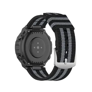 Nylonové Pútko na Zápästie pre Huami Amazfit Ares A1908 Smart hodinky Kapela Tkané Plátno Watchband pre Amazfit T-Rex TRex A1918 Náramok