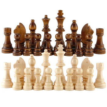 2020 Nový Príchod Drevené Šachové Figúrky Hot Predaj 55-91Mm Výška Zábava Hry 12Pc/Set