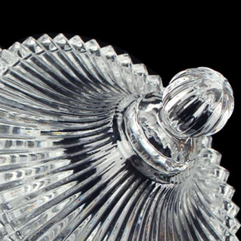 1PC Transparentné Šperky Jar s Vekom Crystal Candy Jedlo Dekoratívne Sklo Krištáľ Úložný Box pre Domáce Izba Kuchyňa