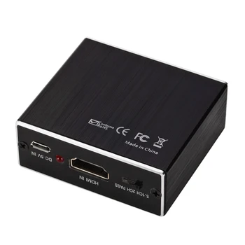 4K X 2K HDMI Audio Extractor + Optický TOSLINK SPDIF + 3.5 mm Stereo Audio Converter Extractor HDMI Audio Splitter