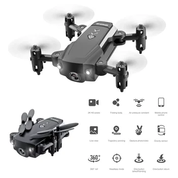 Skladací Mini Drone S Kamerou RC Drone FPV Quadcopter HD Kamera Wifi FPV Dron Selfie RC Vrtuľník Hračky pre deti Darček k Narodeninám